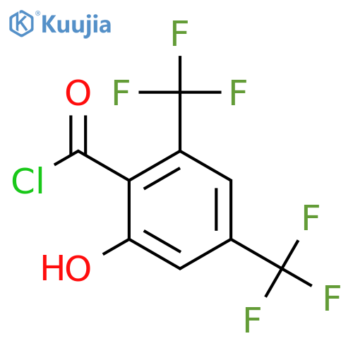 2,4-Bis(trifluoromethyl)-6-hydroxybenzoyl chloride structure