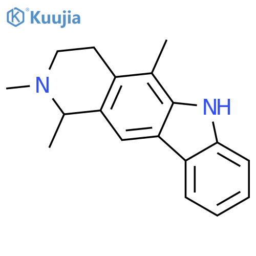 1H-Pyrido[4,3-b]carbazole,2,3,4,6-tetrahydro-1,2,5-trimethyl- structure