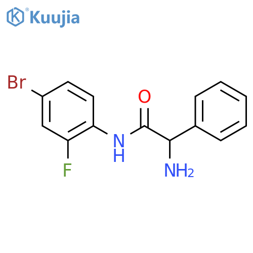 2-amino-N-(4-bromo-2-fluorophenyl)-2-phenylacetamide structure