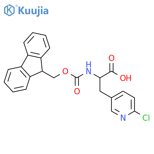 3-Pyridinepropanoic acid, 6-chloro-α-[[(9H-fluoren-9-ylmethoxy)carbonyl]amino]- structure