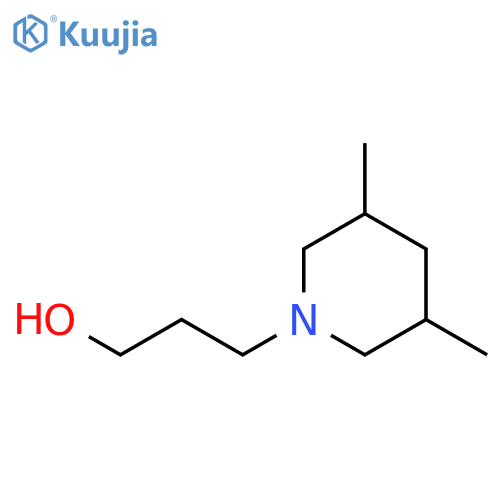 3-(3,5-Dimethylpiperidin-1-yl)propan-1-ol structure
