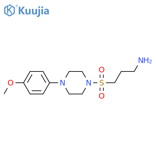 3-{[4-(4-methoxyphenyl)piperazin-1-yl]sulfonyl}propan-1-amine structure