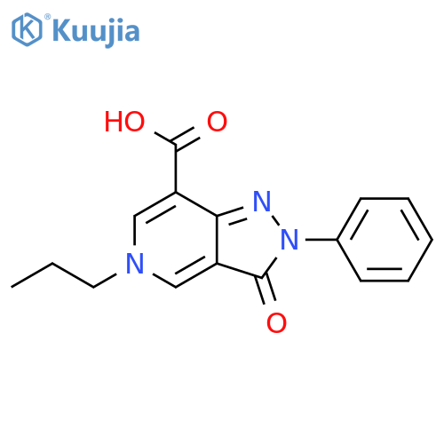 3-oxo-2-phenyl-5-propyl-2H,3H,5H-pyrazolo[4,3-c]pyridine-7-carboxylic acid structure
