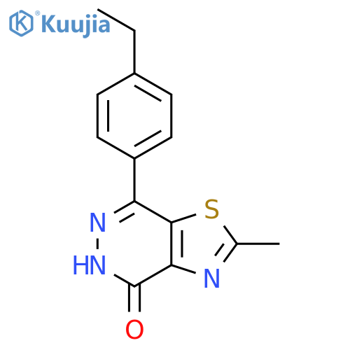 7-(4-ethylphenyl)-2-methyl-4H,5H-[1,3]thiazolo[4,5-d]pyridazin-4-one structure