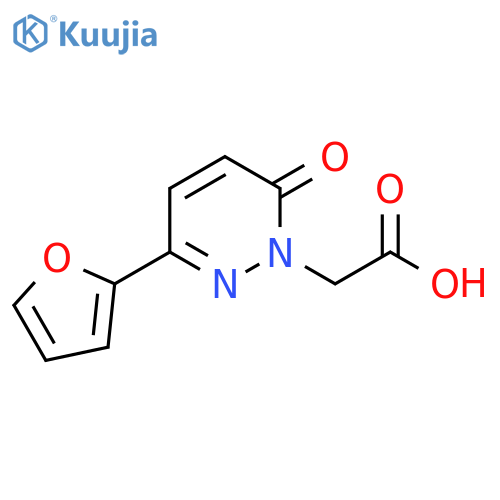2-[3-(furan-2-yl)-6-oxo-1,6-dihydropyridazin-1-yl]acetic acid structure