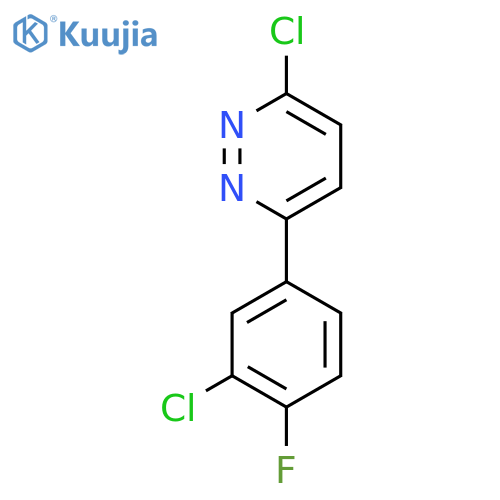 3-Chloro-6-(3-chloro-4-fluorophenyl)pyridazine structure