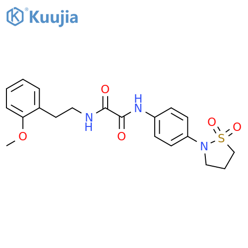 N-[4-(1,1-dioxo-1lambda6,2-thiazolidin-2-yl)phenyl]-N'-[2-(2-methoxyphenyl)ethyl]ethanediamide structure