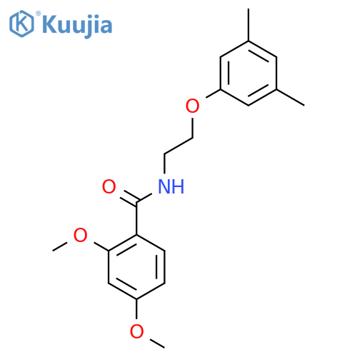 N-[2-(3,5-dimethylphenoxy)ethyl]-2,4-dimethoxybenzamide structure