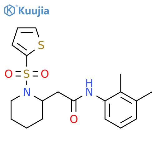 N-(2,3-dimethylphenyl)-2-1-(thiophene-2-sulfonyl)piperidin-2-ylacetamide structure