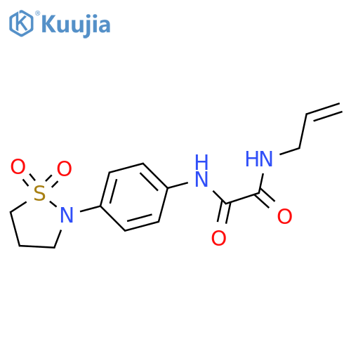 N'-[4-(1,1-dioxo-1lambda6,2-thiazolidin-2-yl)phenyl]-N-(prop-2-en-1-yl)ethanediamide structure