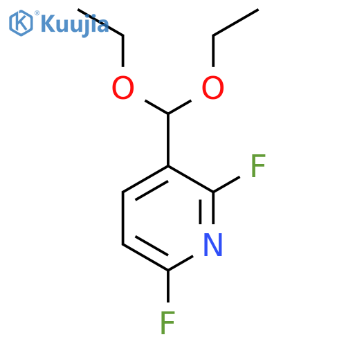 3-(Diethoxymethyl)-2,6-difluoropyridine structure