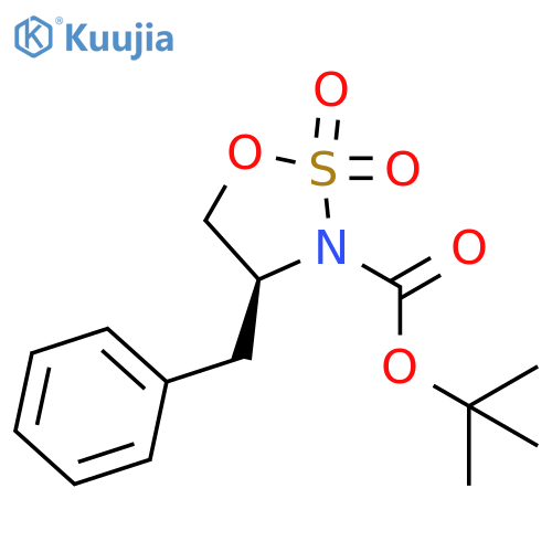 (4S)-2,2-Dioxido-4- benzyl -1,2,3-oxathiazolidine, N-BOC protected structure