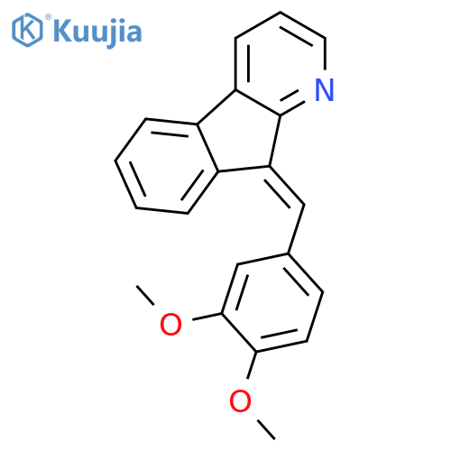 9H-Indeno[2,1-b]pyridine,9-[(3,4-dimethoxyphenyl)methylene]- structure