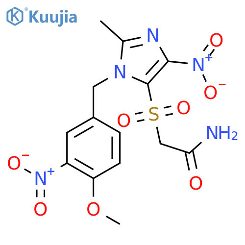 Acetamide,2-[[1-[(4-methoxy-3-nitrophenyl)methyl]-2-methyl-4-nitro-1H-imidazol-5-yl]sulfonyl]- structure