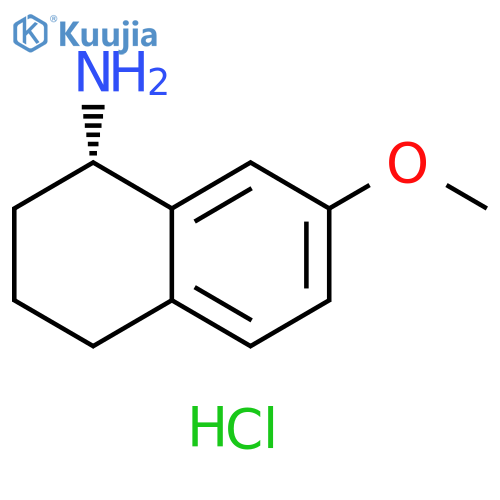 (1S)-7-methoxy-1,2,3,4-tetrahydronaphthalen-1-amine hydrochloride structure