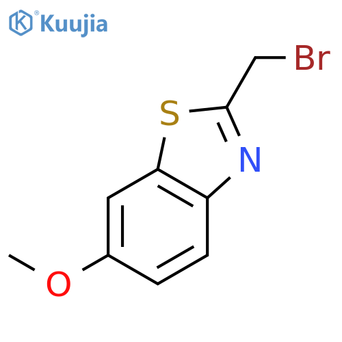 2-(Bromomethyl)-6-methoxy-1,3-benzothiazole structure