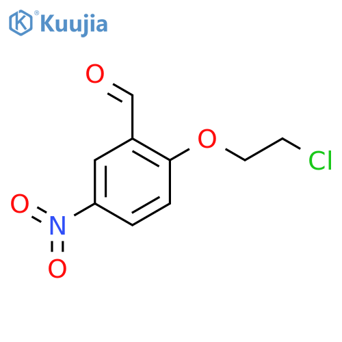2-(2-chloroethoxy)-5-nitrobenzaldehyde structure