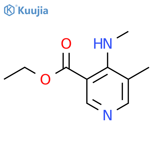3-Pyridinecarboxylicacid, 5-methyl-4-(methylamino)-, ethyl ester structure