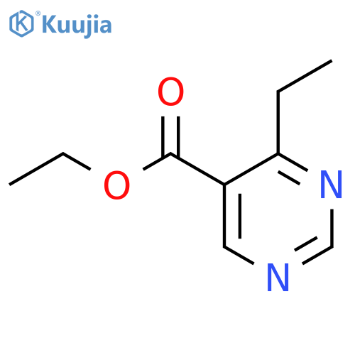 5-Pyrimidinecarboxylicacid, 4-ethyl-, ethyl ester structure