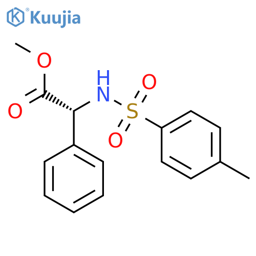 Benzeneacetic acid, a-[[(4-methylphenyl)sulfonyl]amino]-,methyl ester, (aR)- structure