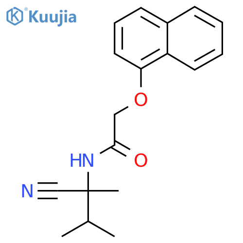 N-(1-cyano-1,2-dimethylpropyl)-2-(naphthalen-1-yloxy)acetamide structure