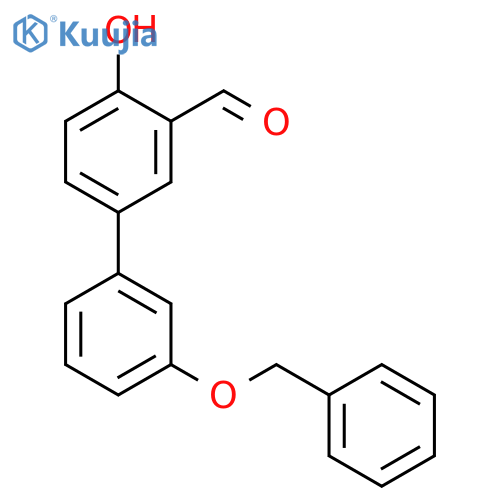2-hydroxy-5-(3-phenylmethoxyphenyl)benzaldehyde structure