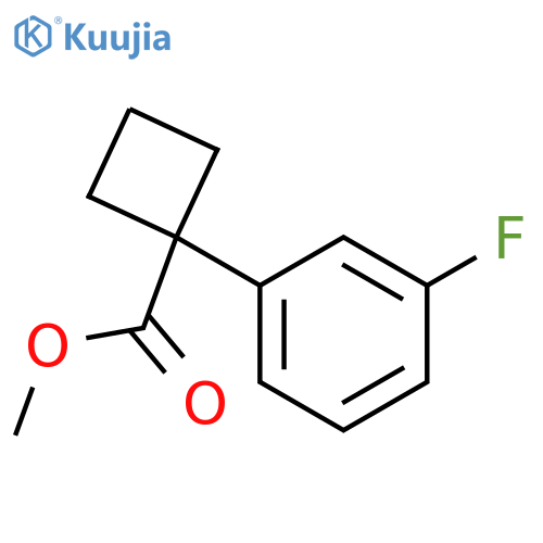 METHYL 1-(3-FLUOROPHENYL)CYCLOBUTANE-1-CARBOXYLATE structure