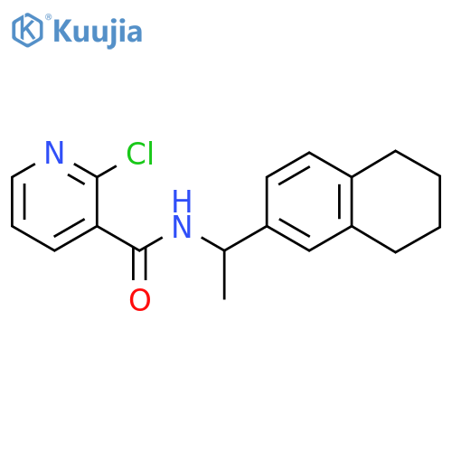 2-chloro-N-[1-(5,6,7,8-tetrahydronaphthalen-2-yl)ethyl]pyridine-3-carboxamide structure
