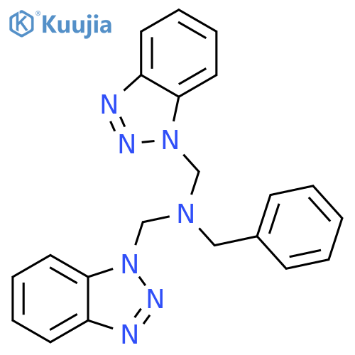 Bis(1H-1,2,3-benzotriazol-1-ylmethyl)(benzyl)amine structure