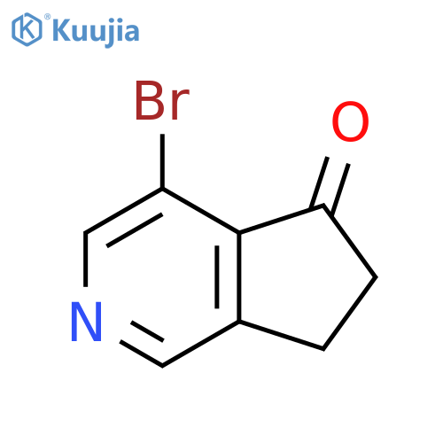 4-bromo-5H,6H,7H-cyclopenta[c]pyridin-5-one structure