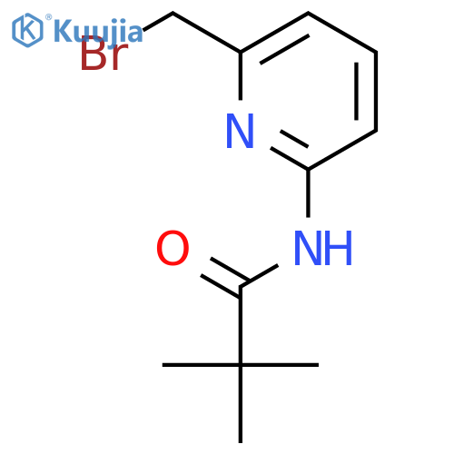 Propanamide, N-[6-(bromomethyl)-2-pyridinyl]-2,2-dimethyl- structure