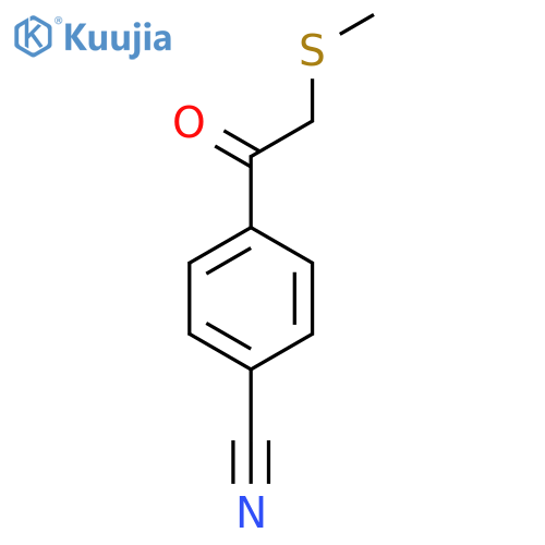 4-[(Methylthio)acetyl]benzonitrile structure