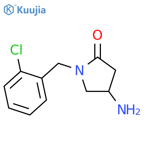 4-Amino-1-[(2-chlorophenyl)methyl]pyrrolidin-2-one structure