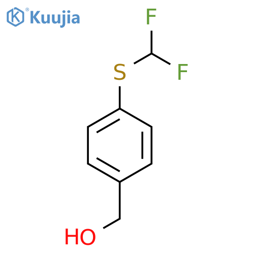 {4-(Difluoromethyl)sulfanylphenyl}methanol structure