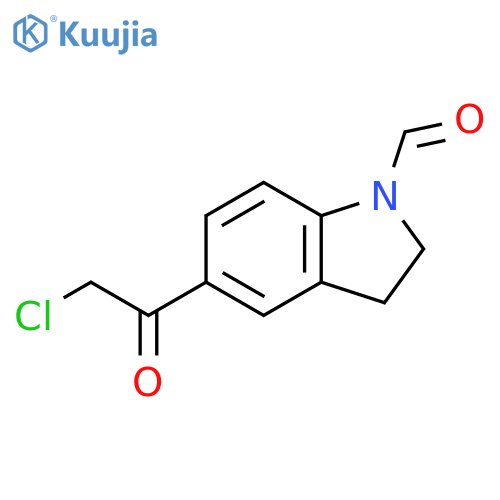 5-(2-chloroacetyl)-2,3-dihydro-1H-indole-1-carbaldehyde structure