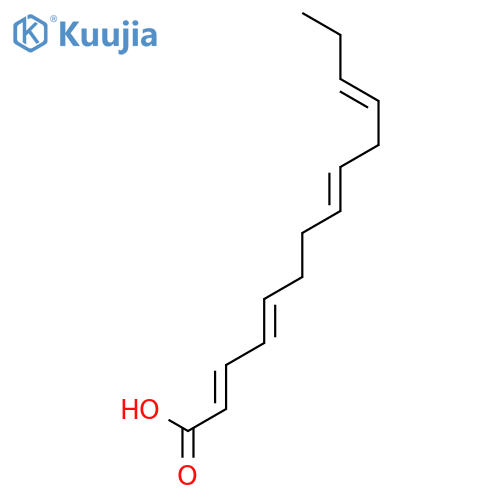 2,4,8,11-Tetradecatetraenoic acid structure
