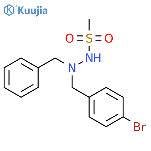 N'-Benzyl-N'-[(4-bromophenyl)methyl]methanesulfonohydrazide structure
