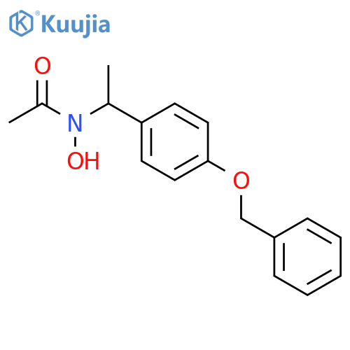 Acetamide,N-hydroxy-N-[1-[4-(phenylmethoxy)phenyl]ethyl]- structure