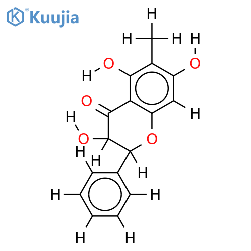 (2R)-3t,5,7-Trihydroxy-6-methyl-2-r-phenyl-chroman-4-on structure
