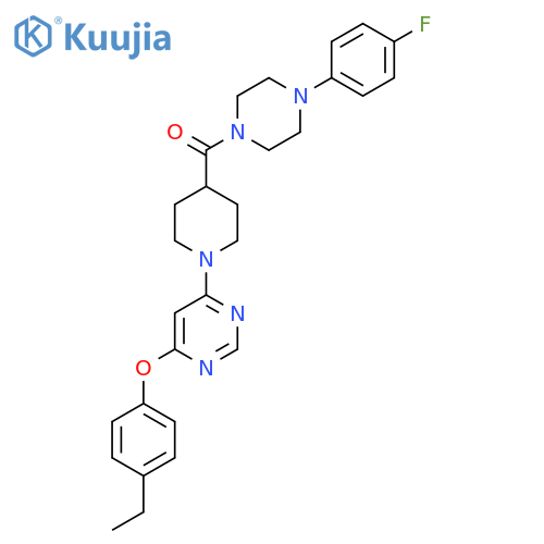 4-(4-ethylphenoxy)-6-{4-4-(4-fluorophenyl)piperazine-1-carbonylpiperidin-1-yl}pyrimidine structure