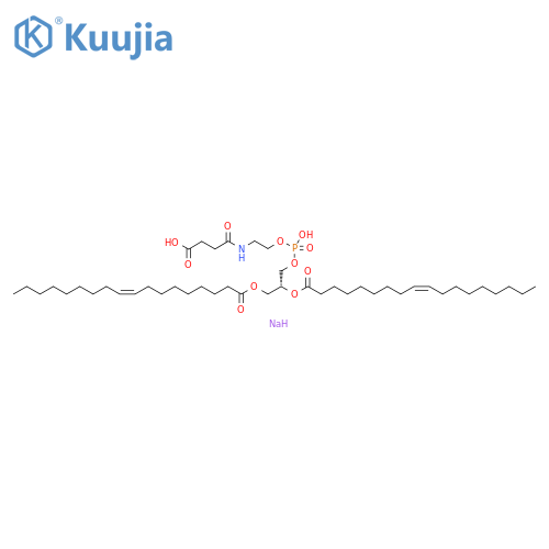 sodium,[(2R)-2,3-bis[[(Z)-octadec-9-enoyl]oxy]propyl] 2-(3-carboxypropanoylamino)ethyl phosphate structure