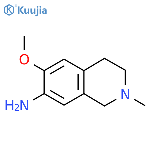 2-Methyl-6-(methyloxy)-1,2,3,4-tetrahydro-7-isoquinolinamine structure