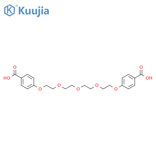 Benzoic acid, 4,4'-[oxybis(2,1-ethanediyloxy-2,1-ethanediyloxy)]bis- structure