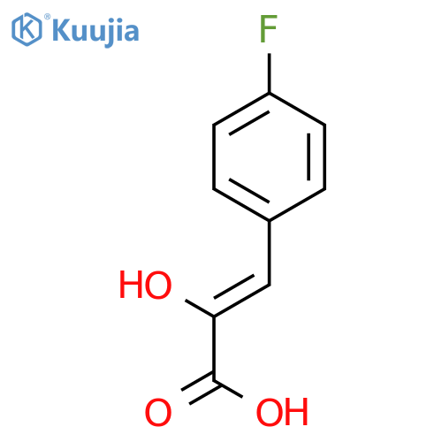 2-PROPENOIC ACID, 3-(4-FLUOROPHENYL)-2-HYDROXY- structure
