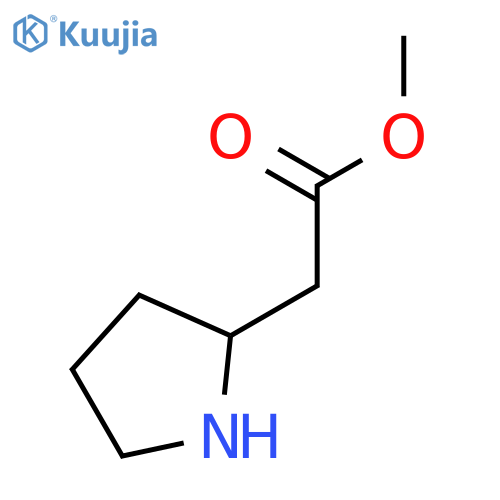 methyl 2-(pyrrolidin-2-yl)acetate structure