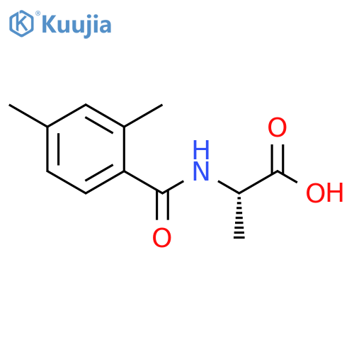 2-[(2,4-Dimethylphenyl)formamido]propanoic acid structure