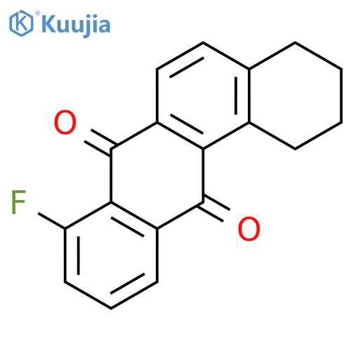 Benz[a]anthracene-7,12-dione, 8-fluoro-1,2,3,4-tetrahydro- structure