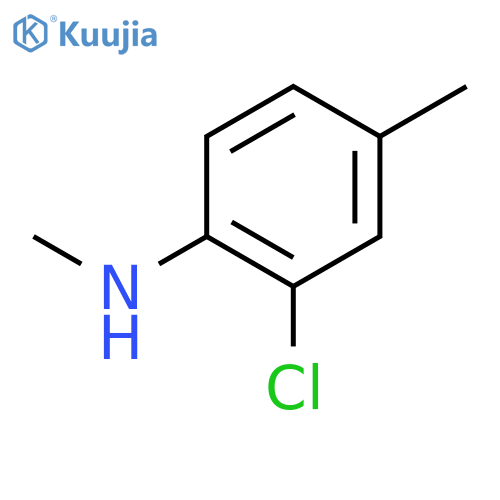 Benzenamine, 2-chloro-N,4-dimethyl- structure
