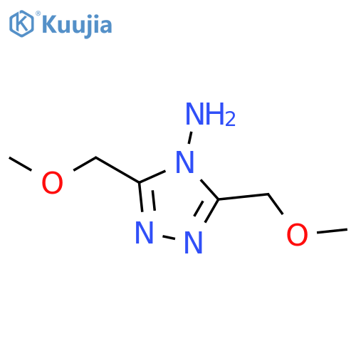 3,5-Bis(methoxymethyl)-4H-1,2,4-triazol-4-amine structure
