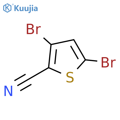 3,5-dibromothiophene-2-carbonitrile structure